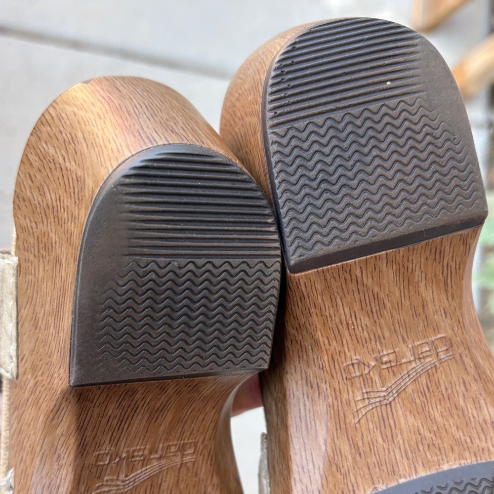 Dansko Tan Leather Mules - Picture 12 of 16